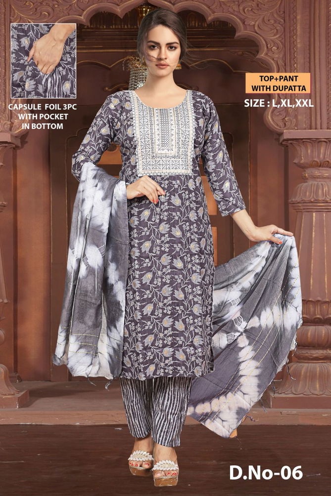 Kiyansh Vol 4 By Ft Capsule Printed Kurti With Bottom Dupatta Wholesale Price In Surat
